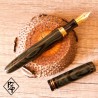 Churchill stylo plume en ébonite, monocorps sans épinglette